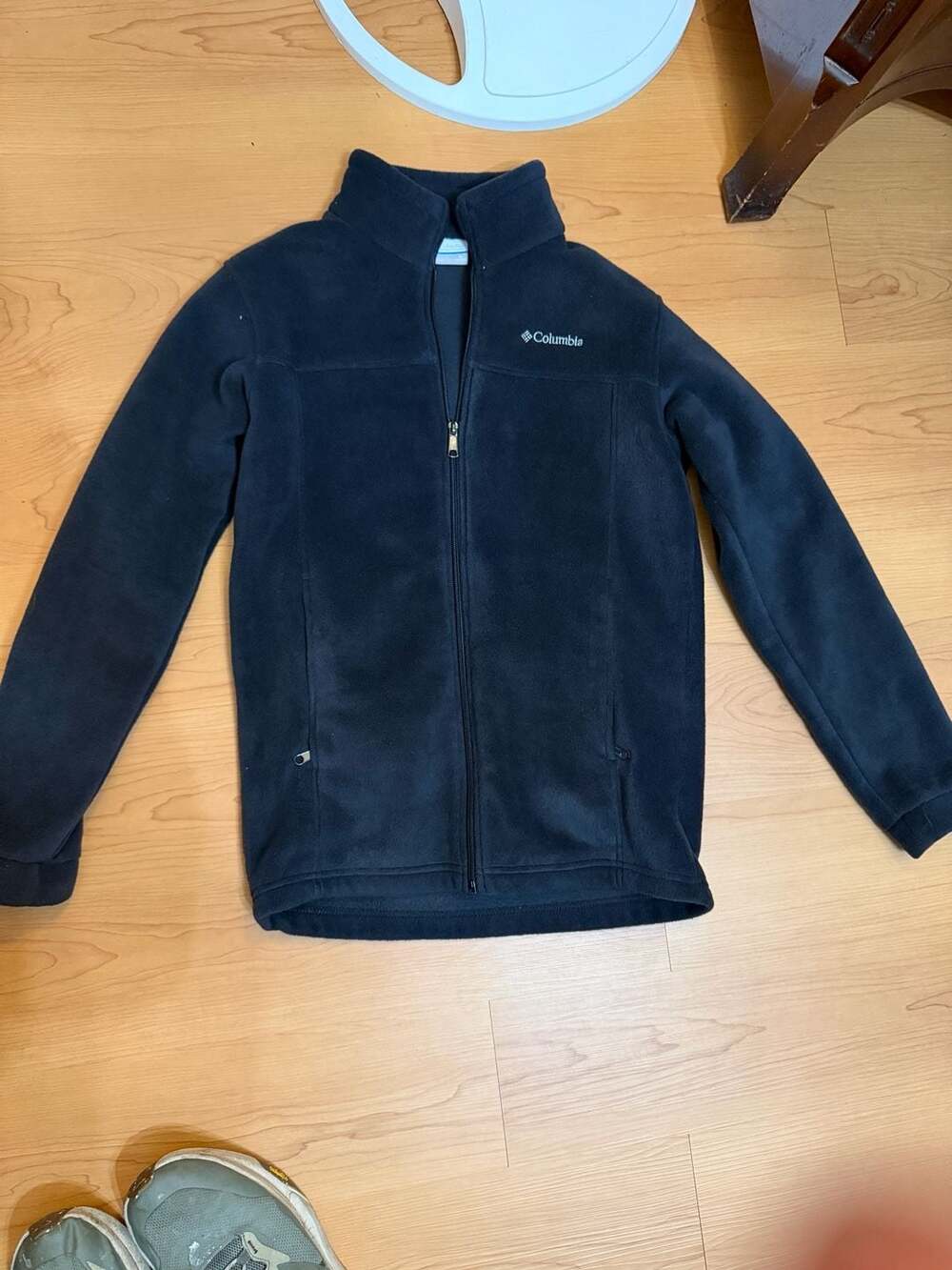 Columbia Full Zip Fleece Jacket Size XL (16/20) Black